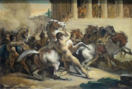 Race of the Riderless Horses by Théodore Géricault, Getty Center