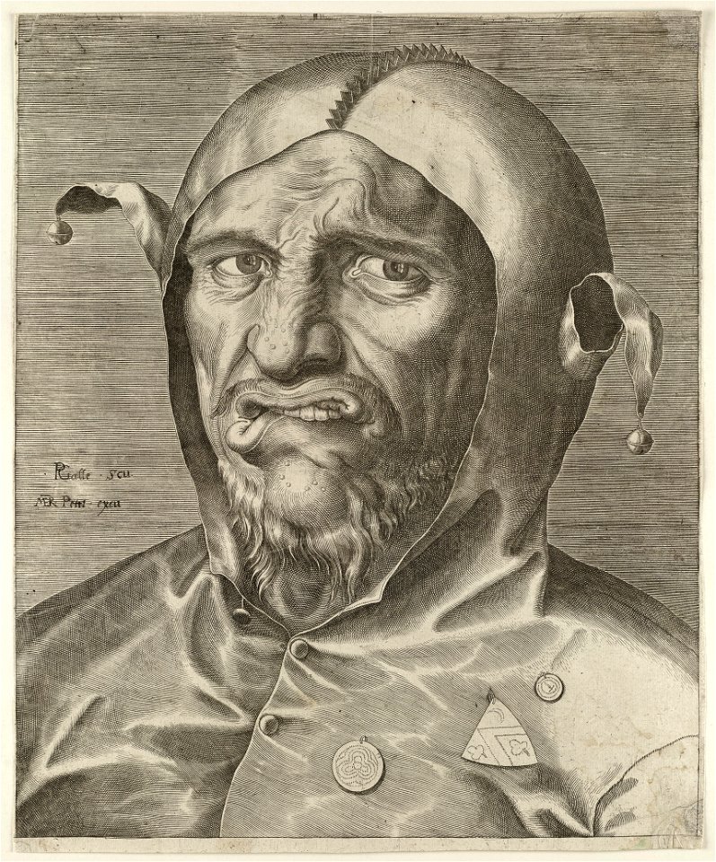 Portret van een nar. NL-HlmNHA 1477 53008458