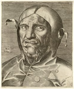 Portret van een nar. NL-HlmNHA 1477 53008458