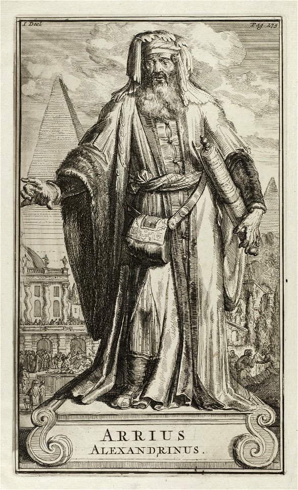 Portret van Arrius Alexandrinus. NL-HlmNHA 53008814