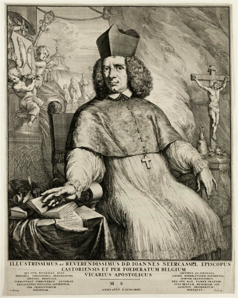 Portret van Johannes Baptista van Neercassel pauselijke nuntius. NL-HlmNHA 53008917
