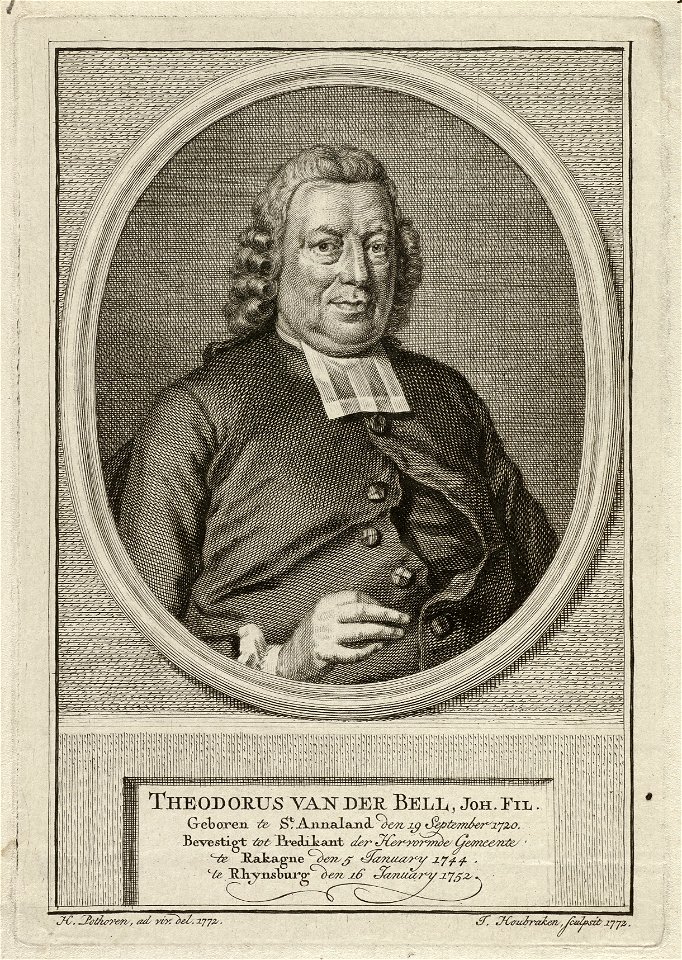 Portret van Theodorus van der Bell. NL-HlmNHA 1477 53010434