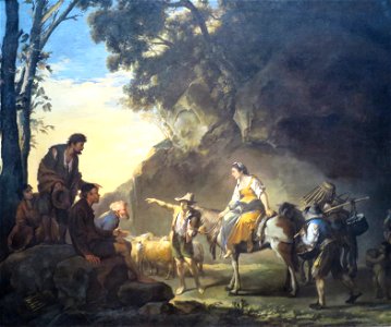 Landscape with Travelers by Salvator Rosa, California Palace of the Legion of Honor