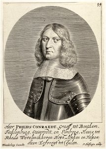 Portret van Philips Koenraad van Bentheim - Steinfurt. NL-HlmNHA 1477 53008670