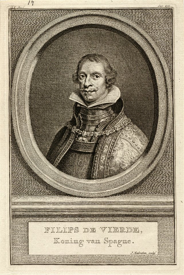 Portret van Filips IV, koning van Spanje. NL-HlmNHA 1477 53010372