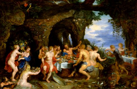 Rubens The Feast of Achelous 1615. Free illustration for personal and commercial use.