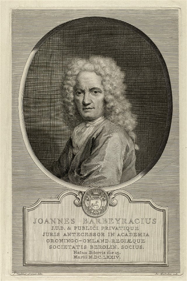 Portet van Jean Barbeyrac. NL-HlmNHA 1477 53010432
