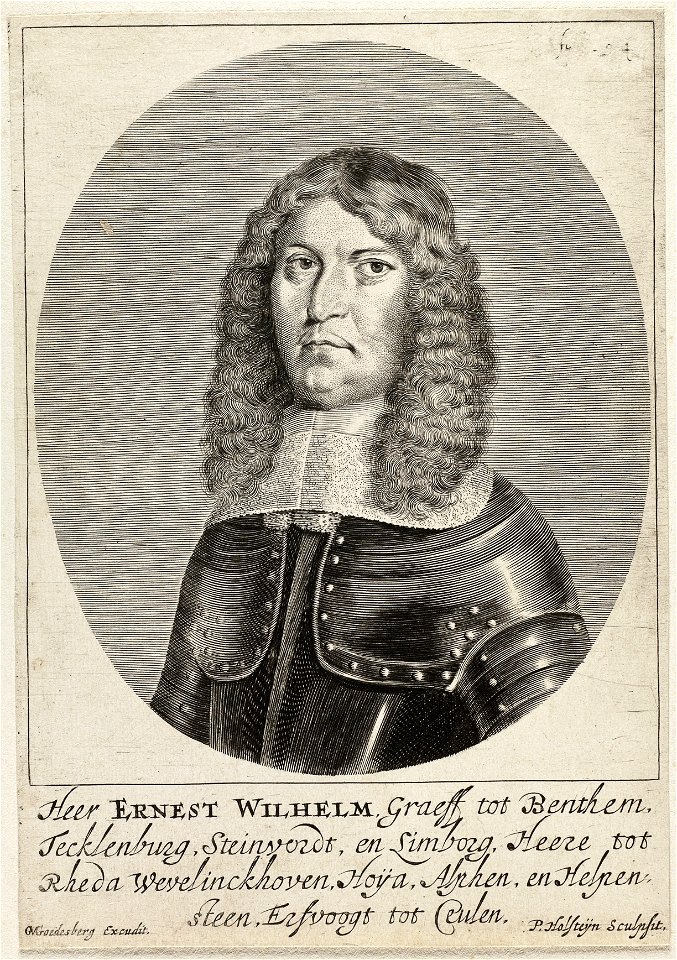 Portret van Ernst Wilhelm van Bentheim. NL-HlmNHA 1477 53008671