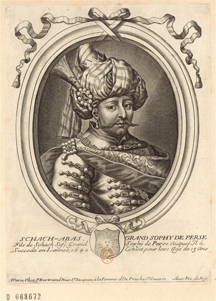 Recueil. Portraits du schah de Perse Abbas II