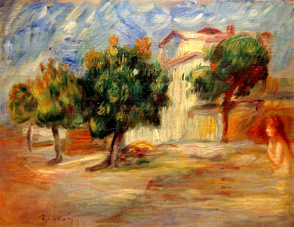 Renoir - Desnudo en un paisaje, c. 1910