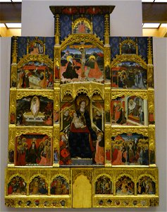 Retaule dels Goigs de la Mare de Déu, anònim valencià, museu de Belles Arts de València