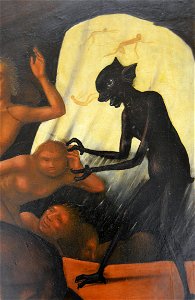 Retaule del Judici Final (detall), Mestre dels Artés, Museu de Belles Arts, València