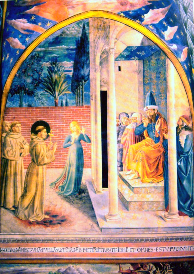 SaintFrancisAssisiWithAlKamil15thCentury