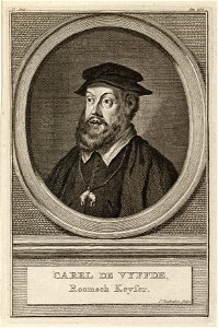 Portret van Karel V van Habsburg, Carel de Vyffde, Roomsch Keyser. NL-HlmNHA 1477 53010375