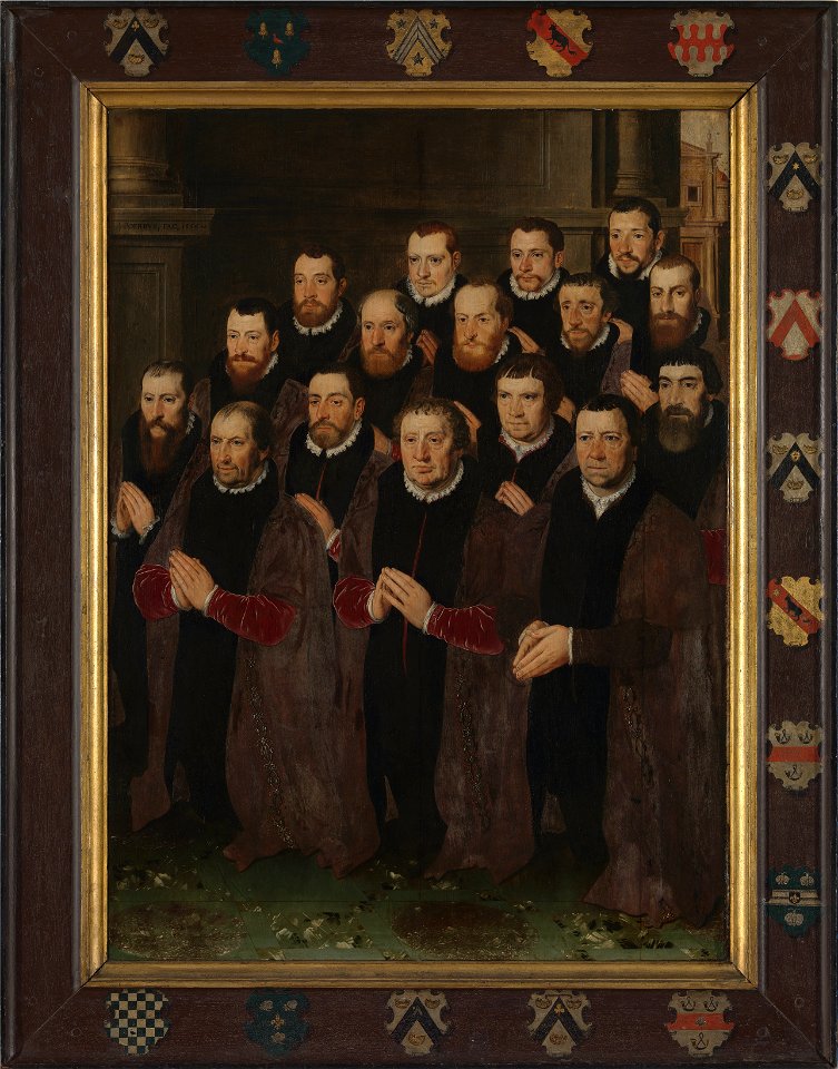 Chapelle du saint-Sang - Confrérie du saint-Sang - 16 membres - Pieter Pourbus -1556 -Tableau 1