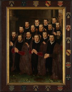 Chapelle du saint-Sang - Confrérie du saint-Sang - 16 membres - Pieter Pourbus -1556 -Tableau 1