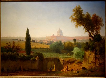 Saint Peter's, Rome, by George Inness, 1857, oil on canvas - New Britain Museum of American Art - DSC09178