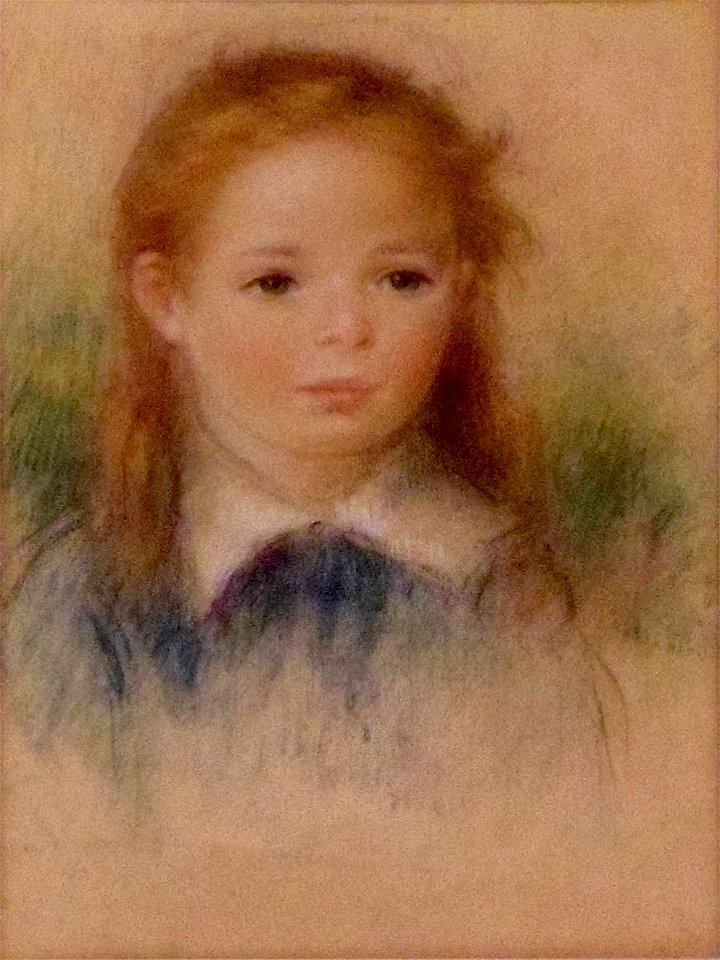 Retrato de una niña - Renoir, 1880