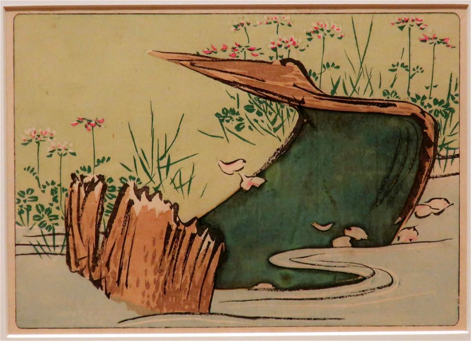 Riverside by Shibata Zeshin from Comparing Flowers, Volume 6