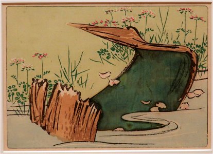 Riverside by Shibata Zeshin from Comparing Flowers, Volume 6