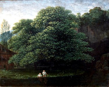 1800 Schinkel Landschaft mit zwei badenden Kindern anagoria