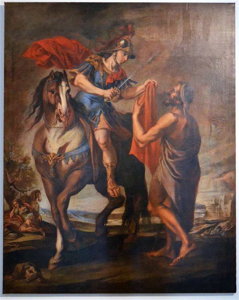 Sant Martí i el pobre, Miquel March, museu de Belles Arts de València