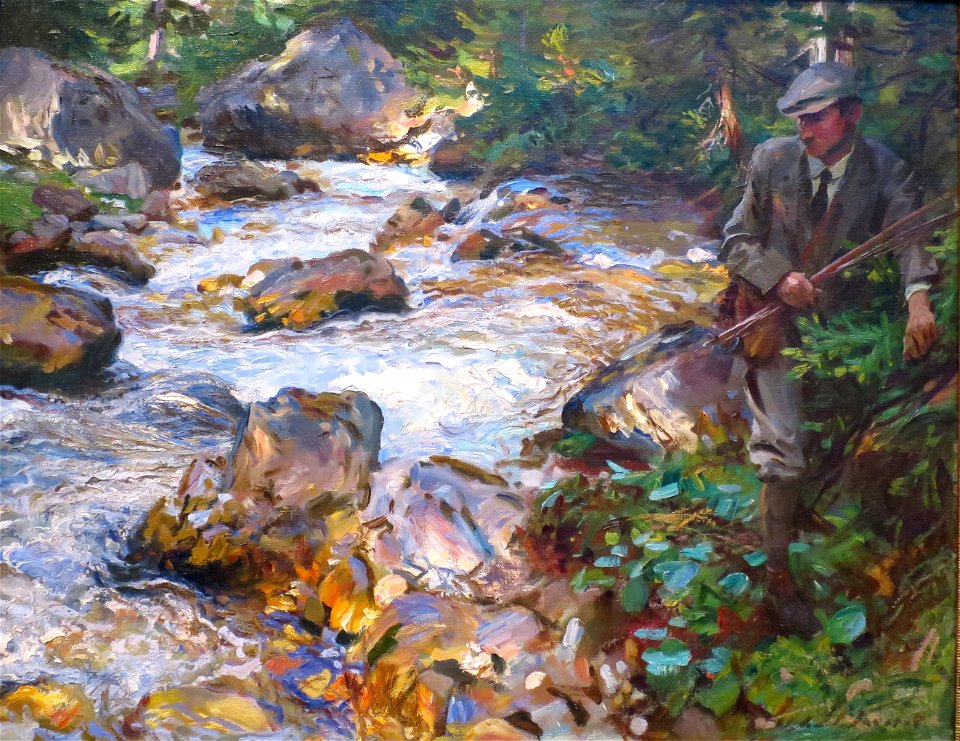 Trout Stream in the Tyrol by John Singer Sargent, 1914
