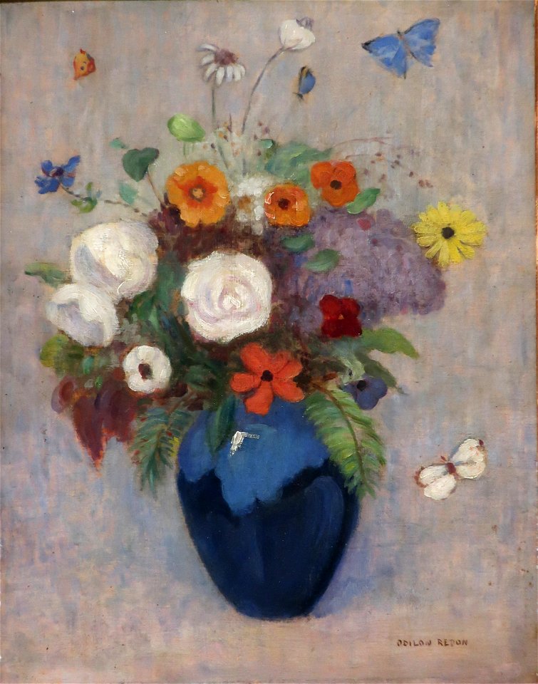 Flowers in a Vase by Odilon Redon, Phoenix Art Museum