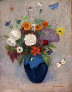 Flowers in a Vase by Odilon Redon, Phoenix Art Museum