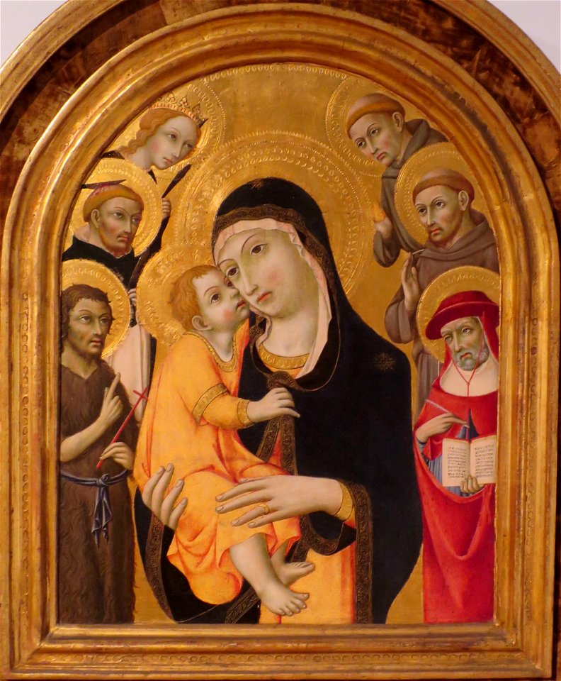 'Madonna & Child with Six Saints' by Sano di Pietro, Lowe Art Museum