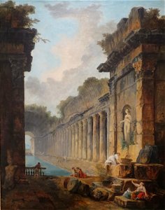 'Roman Bath' by Hubert Robert, 1795