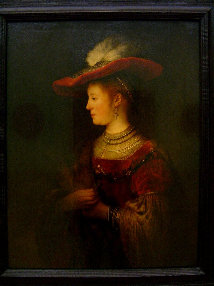 Saskia von Uylenburgh im Profil (Rembrandt) 3