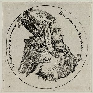 Rond portret van Christoph Bernard von Galen, bisschop van Munster. NL-HlmNHA 53009038