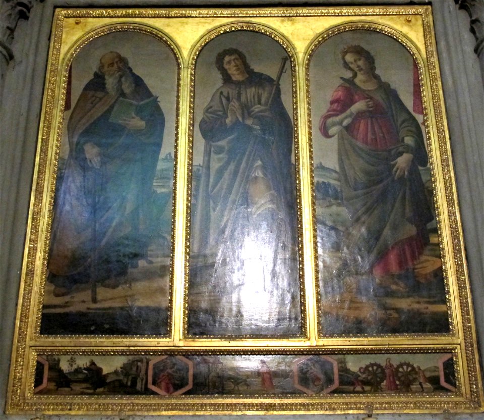 Scuola del botticelli, trittico