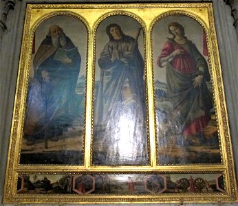 Scuola del botticelli, trittico