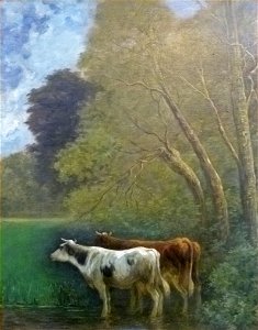 Rosa Venneman - Landschap met koeien