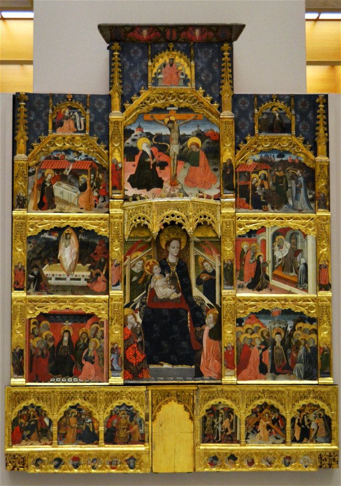 Retaule dels Goigs de la Mare de Déu, anònim valencià, museu de Belles Arts, València