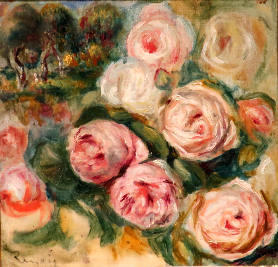 Roses and Landscape by Pierre-Auguste Renoir, Phoenix Art Museum