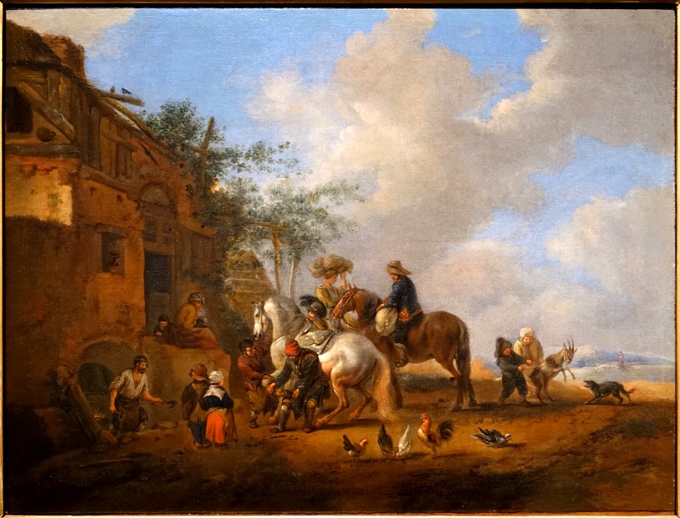 The blacksmith, Philips Wouwerman, 1600s, oil on canvas - Villa Vauban - Luxembourg City - DSC06539