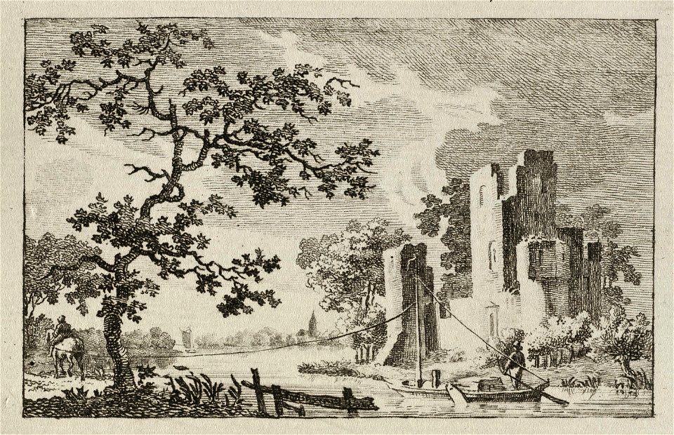 Ruïne aan een trekvaart. NL-HlmNHA 1477 53012156