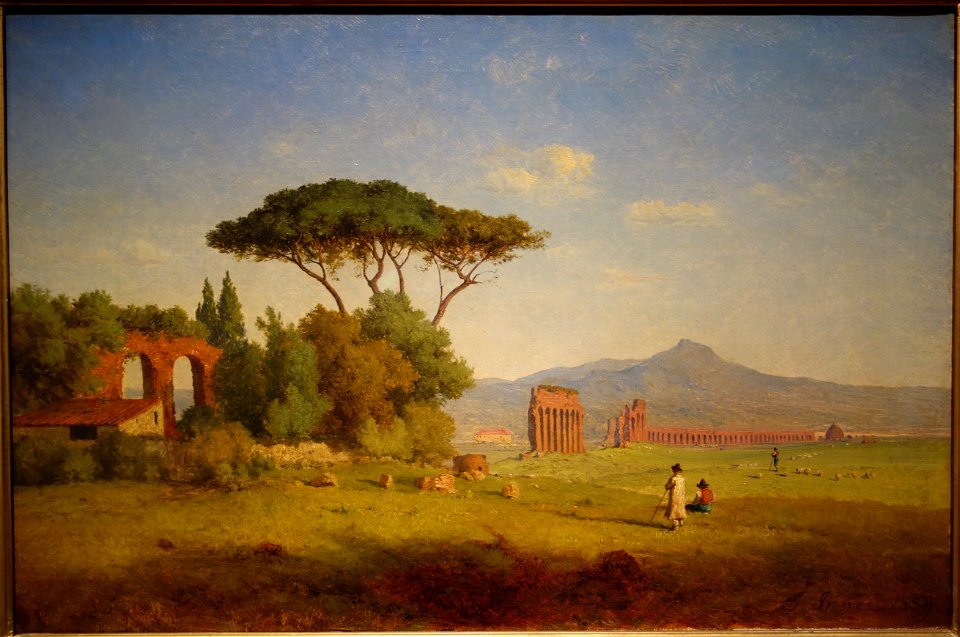 Roman Campagna by George Inness, 1858, oil on canvas - New Britain Museum of American Art - DSC09185