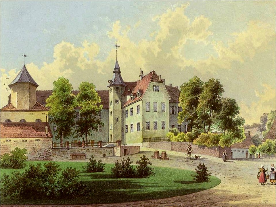 Rittergut Gerbstedt um 1880(Duncker Stich)
