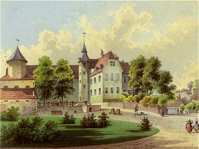 Rittergut Gerbstedt um 1880(Duncker Stich)