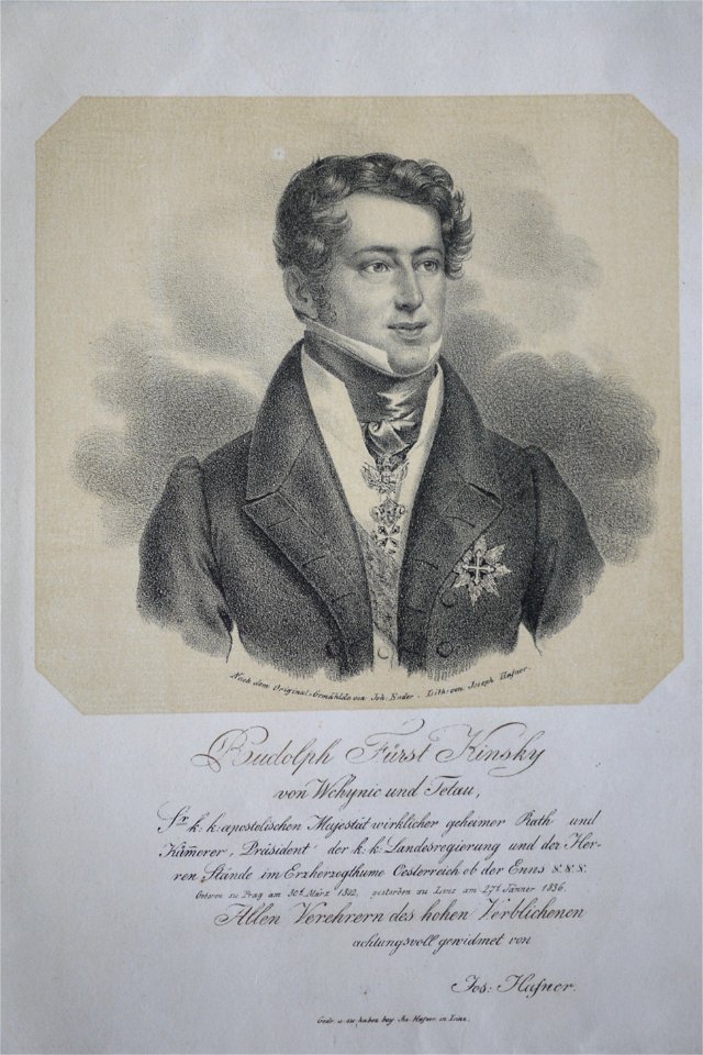 Rudolf Kinsky Hafner Litho