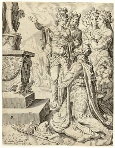 Salomo's afgoderij (1. Kon. 118). NL-HlmNHA 1477 53007767