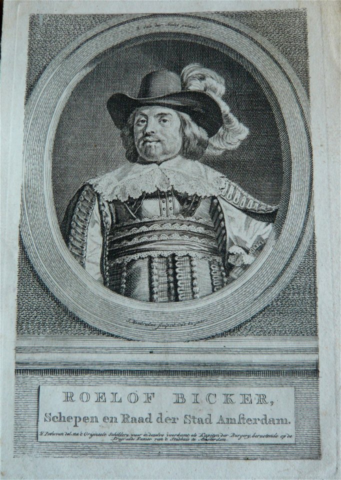 Roelof Bicker by Jacobus Houbraken