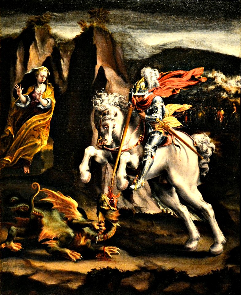 San Giorgio e il drago, Lelio Orsi 001