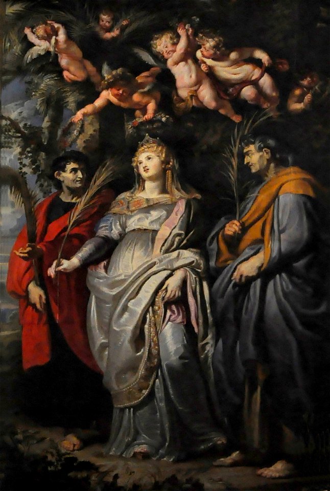 Rome Chiesa Nuova Flavia Domitilla van Terracina, Nereus en Achilleus (Rubens) 10-01-2011 10-50-38