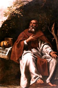 San Antonio Abad (Museo de El Greco, Toledo). Free illustration for personal and commercial use.