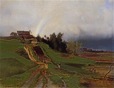 Savrasov rainbow. Free illustration for personal and commercial use.